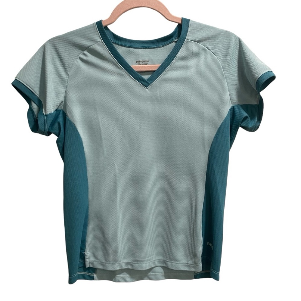 Patagonia Apilene Womens Blue Shirt, size Medium